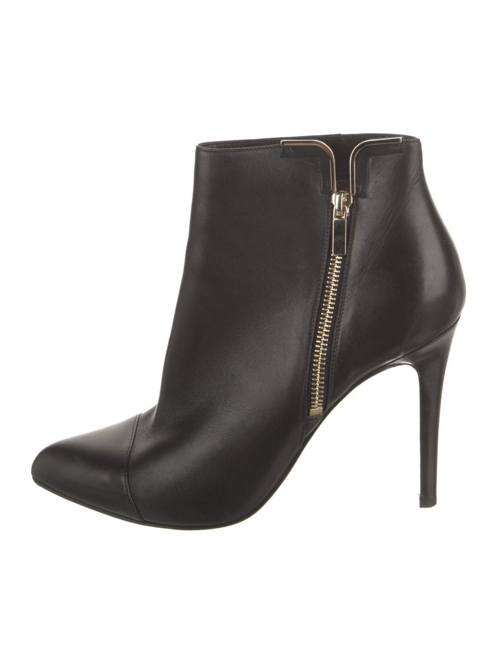 Lanvin Black Leather Heeled Boots